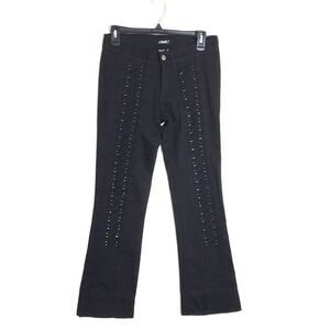 Clash jeans Usa black with corset style details pants size 3 y2k